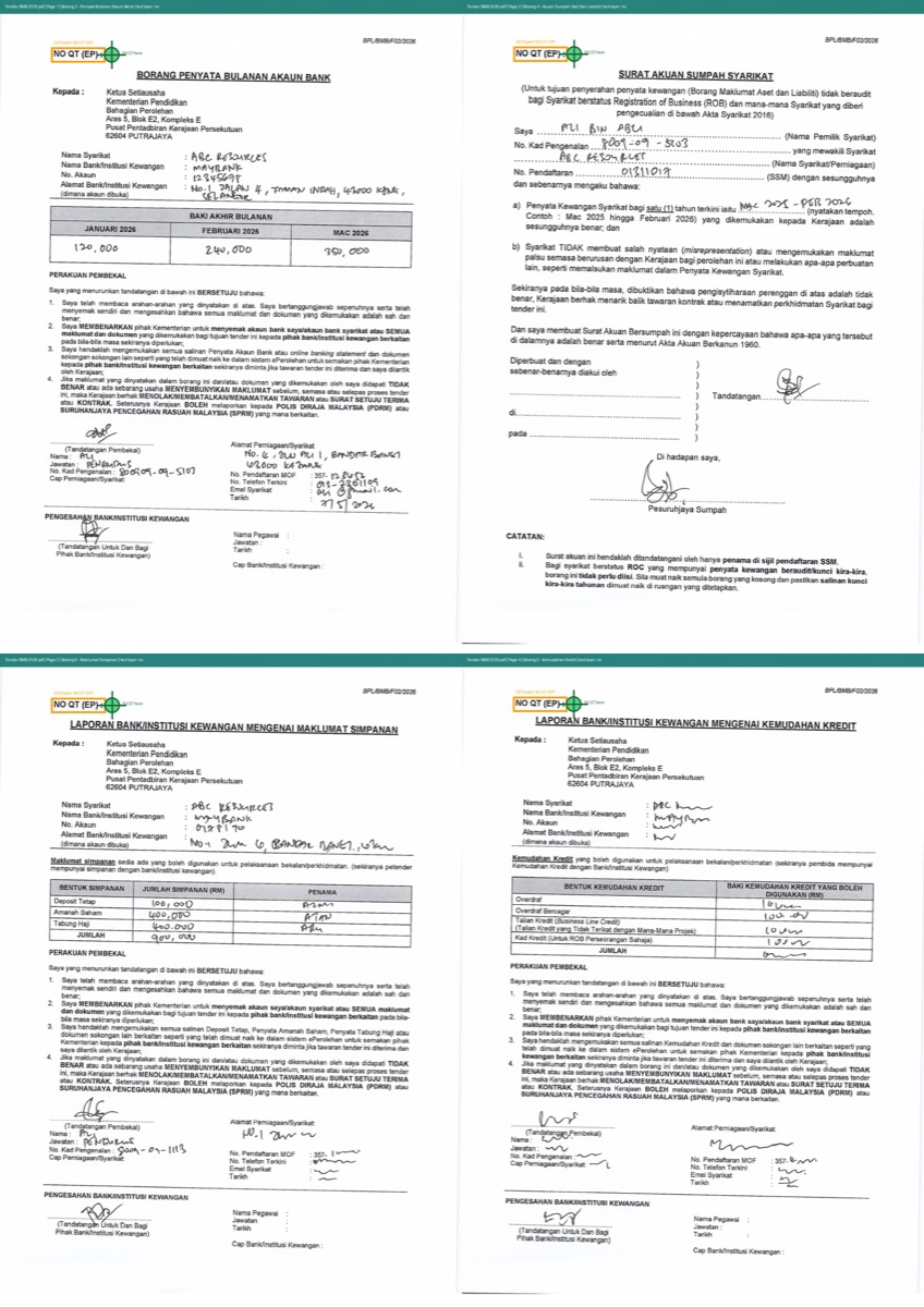 Contoh PDF scan yang masih ada distortion
